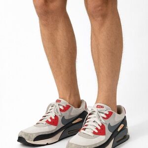 Nike Air Max Shoes Red and Gray